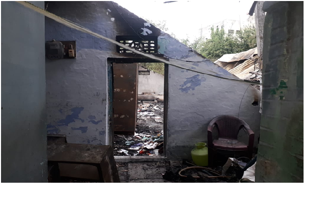 Sheikh Ramijabi house which was destroyed by fire
